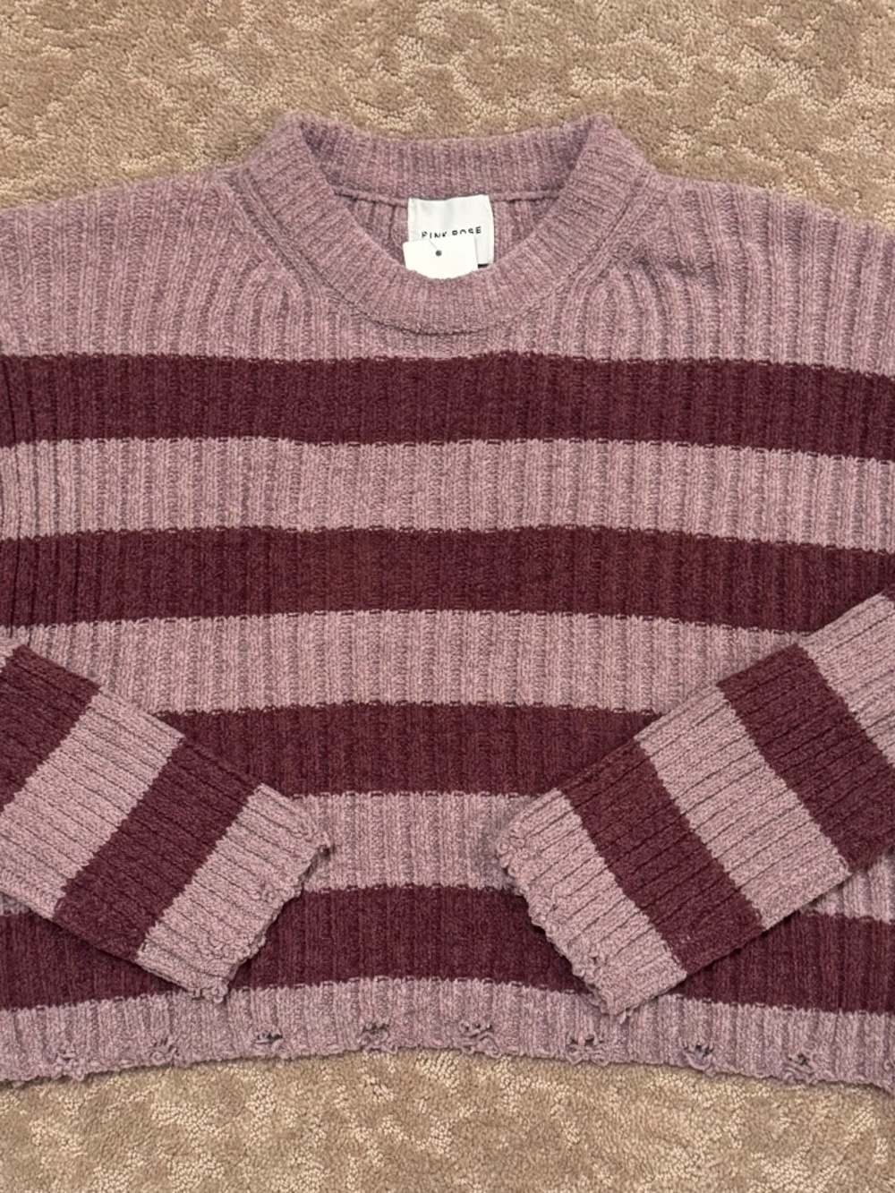 NWT Pink Rose Sweater